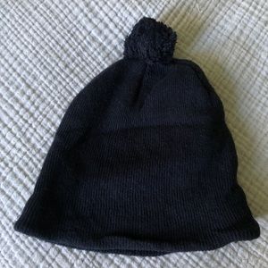American Apparel Black Pom Pom Hat